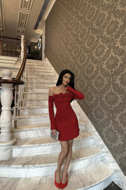 The Red Rose Mini Dress