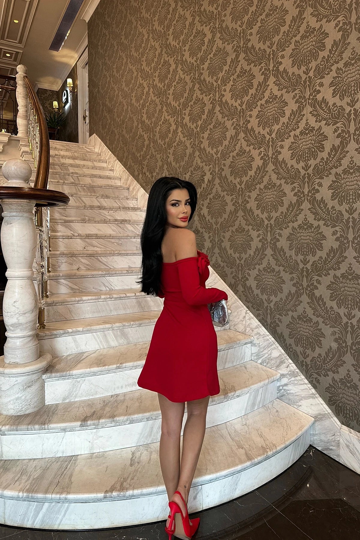 The Red Rose Mini Dress